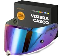Everalo Visiera Compatibile con HJC RPHA 70, RPHA 11 - HJ26 - HJ-26ST - Visiere Casco Pinlock e Tear-Off Ready (Iridium Cromo)