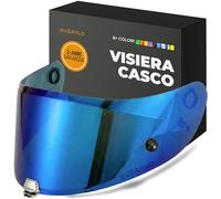 Everalo Visiera Compatibile con HJC RPHA 70, RPHA 11 - HJ26 - HJ-26ST - Visiere Casco Pinlock e Tear-Off Ready (Blu Elettro)