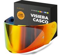 Everalo Visiera Compatibile con LS2 FF353 Rapid - Rapid II - FF320 Stream Evo - FF800 Storm - Storm II (Rosso Cromo)