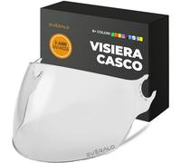 Everalo Visiera Compatibile con LS2 OF562 Airflow 1 - OF558 Sphere - Sphere Lux - Sphere Lux II - Visiere Casco Jet (Trasparente)