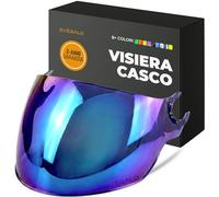 Everalo Visiera Compatibile con LS2 OF562 Airflow 1 - OF558 Sphere - Sphere Lux - Sphere Lux II - Visiere Casco Jet (Iridium Cromo)