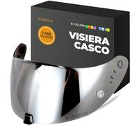 Everalo Visiera Compatibile con Scorpion Exo 520-1400 - 391 - R1 Air - Visiere Casco Pinlock Ready (Argento Cromo)