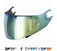 Everalo Visiera compatibile con Shark Spartan - Spartan 1.2 - Skwal - Skwal 2 - D Skwal - Visiere Casco VZ160 VZ165 - Pinlock Ready - Antigraffio (Oro)