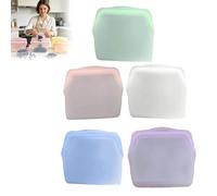 Everbag - Confezione da 3 sacchetti riutilizzabili in silicone per alimenti, a prova di perdite, riutilizzabili, per congelatore, durevoli, resistenti alle alte temperature (5 pezzi, 1000 ml)