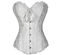 Everbellus Donna Bustino Corsetto a cuore, Stringivita Modellante Dimagrante Eleganta Corsetto Bianco XXX-Large