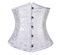 Everbellus Donna Floreale Allenamento Vita Cintura Corsetto Stringivita Modellante Intimo Bianco XX-Large
