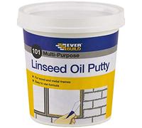 Everbuild 101 Stucco multiuso di olio di lino - adatto per vetro monostrato - naturale - 1 kg