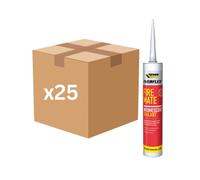 Everbuild Fuoco Compagno Calore Resistente Intumescente Sealant 295ml Bianco Box