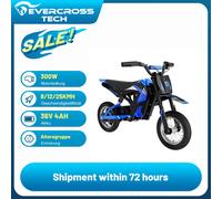 EVERCROSS TECH Moto Elettrica per Bambini EV12M - Motore 300W, Velocità Massima 25 km/h, Autonomia 15 km, Pneumatici 12 Pollici, Motocross per 3-12 Anni