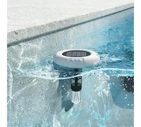 EverCrystal Ionizzatore solare per piscine - anodi di rame autopulenti, controllo intelligente e interruttore automatico a galleggiante, riduce l'85% di cloro, facile manutenzione, per piscine fino a
