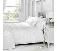 Everdean Floreale Bianco Set Copripiumino Singolo Lusso Biancheria da Letto