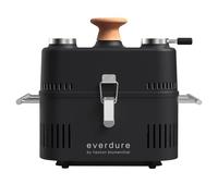 Everdure by Heston Blumenthal Cube 360 - Barbecue portatile a carbonella con cappuccio e termometro, colore: Nero