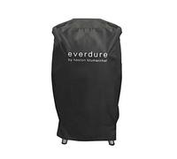Everdure Copertura per griglia a carbone 4K e affumicatore, copertura lunga con protezione UV e chiusura a coulisse, fodera impermeabile e protezione per barbecue 4 stagioni, nero, 75 x 40 x 106 cm