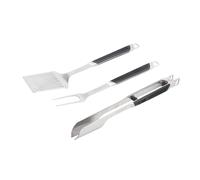 Everdure di Heston Blumenthal Premium Pack di 3 kit di utensili per barbecue: pinze, spatola e forchetta in acciaio inossidabile spazzolato con i