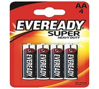Eveready Silver AA - pk Zinco-Carbonio 1.5V, Confezione da 4
