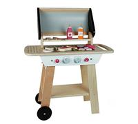 EverEarth Barbecue per bambini, in legno sostenibile, giocattolo educativo per praticare cibo e cibo, set per bambini a partire dai 3 anni, EE33905