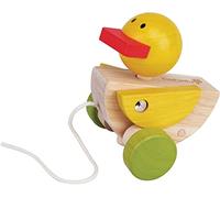 EverEarth Pull-along Duck EE32587 Pull-along Duck in legno per bambini dai 18 mesi in su
