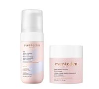 Evereden Kids Happy Face Duo (Cool Peach) - Set di detergente per il viso per bambini multivitaminico e crema viso per bambini - Cura della pelle pulita e vegana per bambini dai 3 anni in su, set