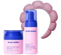 Evereden Set di fasce per capelli Duo & Spa per bambini, detergente e crema multi-vitaminica + fascia in spugna morbida, cura della pelle nutriente e gestione dei capelli divertente per bambini dai 3