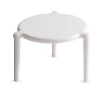 Everest Adv - 125 Distanziatori per Scatole Pizza da Asporto | Altezza 3 cm | Supporto Pizza Saver | Bianchi | 125 pz