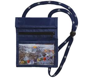everest1953 Sunwallet Navy - Borsa a tracolla per il petto, Blu, 17,5 cm x 14,5 cm, Utility