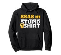 Everesting 8848 m Stupid Endurance Sport Felpa con Cappuccio
