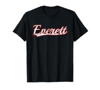 Everett Washington Puget Sound Vintage Varsity Distressed Maglietta