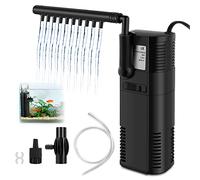 everfarel Filtro Interno Acquario all'Interno Pompa Filtro con Barra dello Spruzzo per Pesce Serbatoio 300L/450L/H 2/6W (450L)