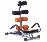 Everfit Panca Addominale Ab Smart Salvaspazio Nero/Arancione