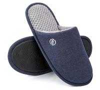 EverFoams Pantofole Classiche da Uomo in Memory Foam, Ciabatta in Spugna Traspirante Blu,42/43 EU