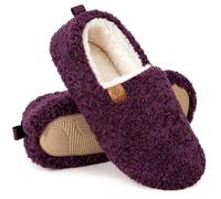 EverFoams - Pantofole da donna in finta pelle scamosciata, morbide e comode, in memory foam, per interni, 39.5 EU