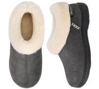 EverFoams pantofole donna peluche con schiuma memory Grigio, 36/37 EU