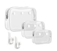 Everfunny 3 Confezioni Borsa Tote da Spiaggia Trasparente Bogg con 2 Pezzi Ganci Inserti Accessori per Borse Bogg Trucco da Viaggio Pulito Pennel