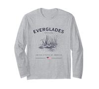 Everglades National Park Florida USA FL Bandiera Americana Maglia a Manica