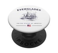 Everglades National Park Florida USA FL Bandiera americana PopSockets PopGrip Adesivo