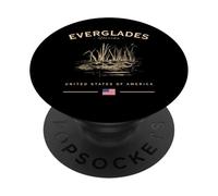 Everglades National Park Florida USA FL Bandiera americana PopSockets PopGrip Adesivo