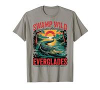 Everglades Swamp Florida Gator Wilderness Explorer Maglietta