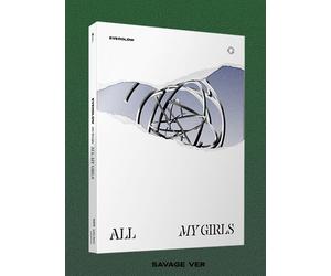 EVERGLOW 4° album singolo ALL MY GIRLS SAVAGE Ver. CD + libro + scheda 3p + p...