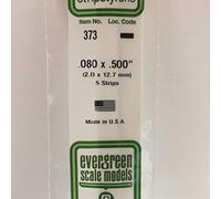 evergreen 373 Profilo Quadrato, 600 x 2,0 x 12,7 mm, 5 Pezzi