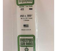 EverGreen 413 Profili Quadrati, 600 x 4,8 x 12,7 mm, 3 Pezzi