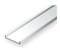 EVERGREEN 500266 - Profilo a U, 350 x 4,8 x 1,6 mm, 3/16, 3 pezzi, multicolore