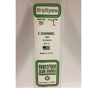 EVERGREEN 500757 - Profilo a Z, lunghezza 35 mm, altezza 6,3 mm, spessore 0,70 mm, 2 pezzi, multicolore