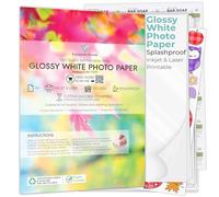 Evergreen Goods 10 Fogli A4 Carta Fotografica Bianca Lucida Autoadesiva E Impermeabile | Carta Adesiva Bianca Per Stampanti Inkjet E Laser | Printable Sticker Paper Per Grafica Hd, Adesivi & Etichette