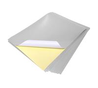 Evergreen Goods - 10 fogli di etichette autoadesive in formato A4, stampabili al laser, color argento metallizzato, carta adesiva adesiva per personalizzazione, imballaggi e artigianato, per stampa