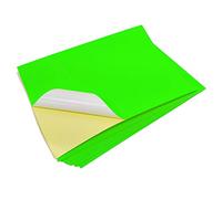 Evergreen Goods - 20 fogli di carta adesiva in formato A4, colore verde fluo, etichette autoadesive stampabili al laser, compatibili con macchine da taglio, sagome Craft Cutters, segnaletica e