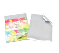 Evergreen Goods - Etichette adesive in vinile argento spazzolato, 40 fogli A4, impermeabili, stampabili, autoadesive, compatibili con Cricut e Silhouette