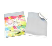 Evergreen Goods Etichette Adesive Oro e Argento A4, 10 Fogli Vinile Metallico Impermeabile | Etichette Adesive Argento Stampabili a Getto d'Inchiostro e Laser | Autoadesive per Cricut, Casa e Hobby