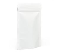 Evergreen Goods - Sacchetti con chiusura a cerniera, 50 pezzi, colore: Bianco, interno in lamina di alluminio 90x140mm bianco