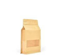 Evergreen Goods - Sacchetti riutilizzabili in carta kraft per uso alimentare, foderati in alluminio, con chiusura a cerniera, richiudibili, per uso alimentare, 100 pezzi, 120 x 220 mm