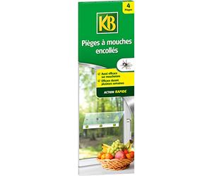 EVERGREEN KB PIEGES à MOUCHES ENCOLLES, X4 KBMOUCHE